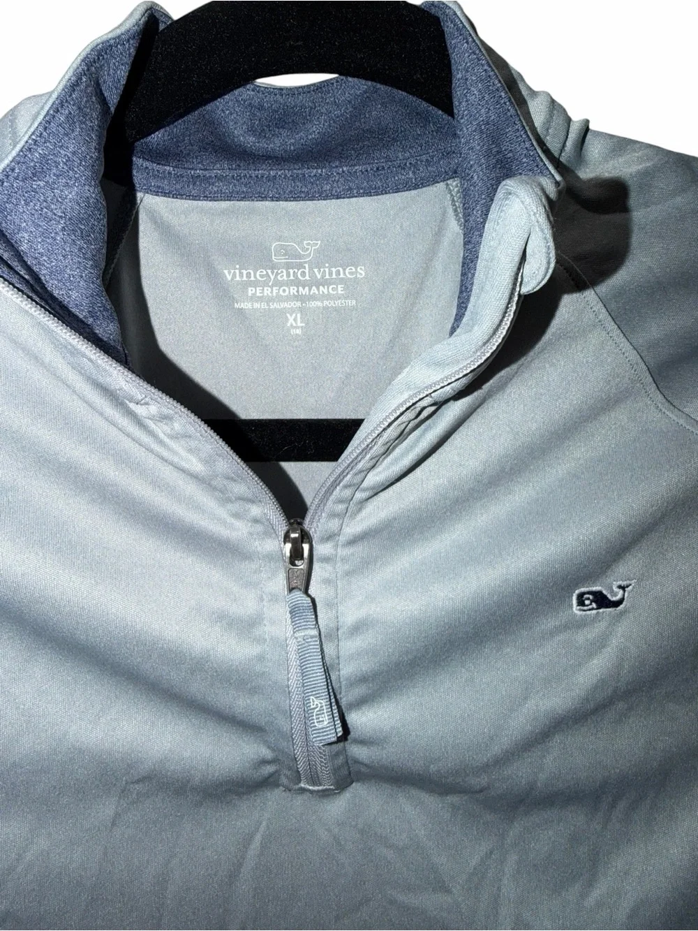 Vineyard Vines Performance Teen Gray Quarter-Zip Pullover Size XL/18